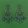 Indo Western Classic Earring With Black Plating