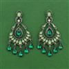 Indo Western Classic Earring With Black Plating
