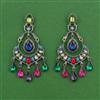 Indo Western Classic Earring With Black Plating