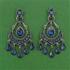 Indo Western Classic Earring With Black Plating