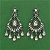 Indo Western Classic Earring With Black Plating