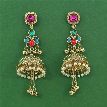 Indo Western Jhumki With Gold Plating
