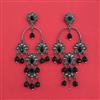 Indo Western Long Earring With Black Plating