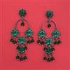 Indo Western Long Earring With Black Plating
