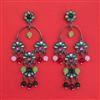 Indo Western Long Earring With Black Plating