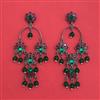 Indo Western Long Earring With Black Plating