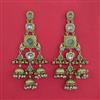 Indo Western Long Earring With Gold Plating