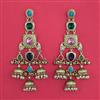 Indo Western Long Earring With Gold Plating