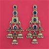 Indo Western Long Earring With Gold Plating
