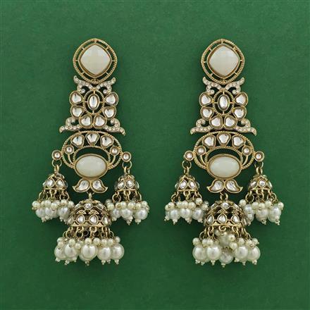 Indo Western Jhumki With Mehndi Plating