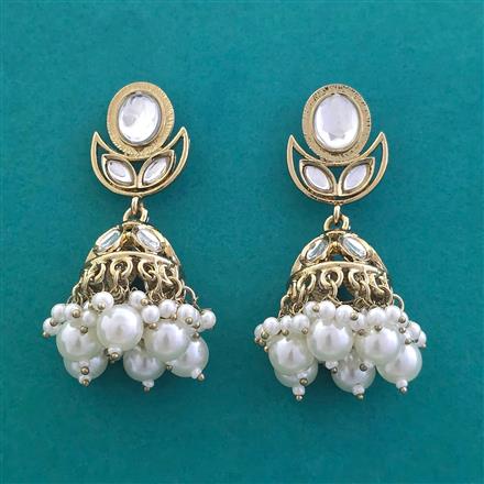Indo Western Jhumki With Mehndi Plating