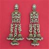 Indo Western Long Earring With Mehndi Plating