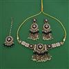 Indo Western Choker Necklace with Mehndi Plating