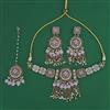 Indo Western Choker Necklace with Mehndi Plating