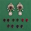 Indo Western Changeable Earring with Mehndi Plating