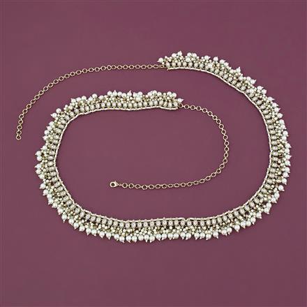 Indo Western Pearl Belt with Mehndi Plating