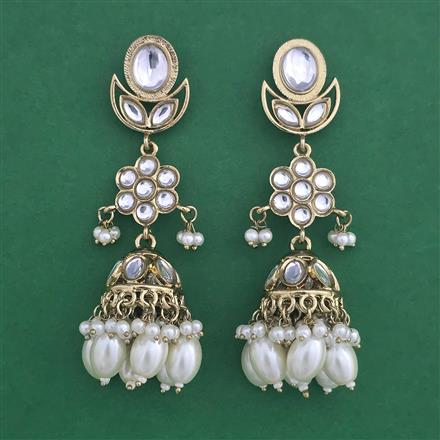 Indo Western Jhumki with Mehndi Plating