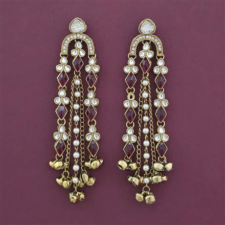 Indo Western Classic Earring with Mehndi Plating