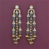 Indo Western Classic Earring with Mehndi Plating