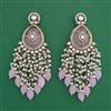 Indo Western Moti Earring With Mehndi Plating