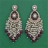 Indo Western Moti Earring With Mehndi Plating