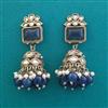 Indo Western Jhumki With Mehndi Plating