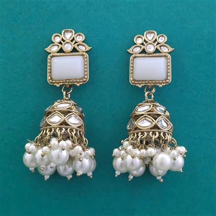 Indo Western Jhumki With Mehndi Plating