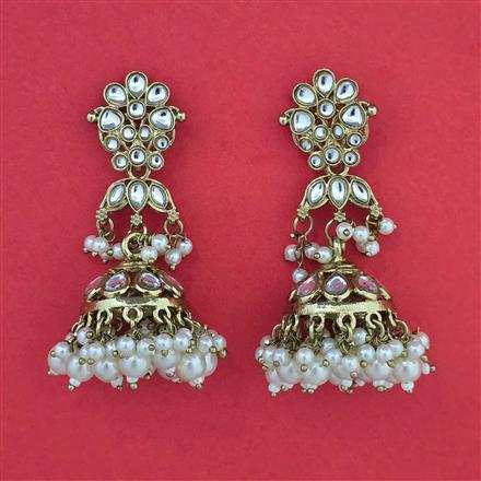Indo Western Jhumki with Mehndi Plating