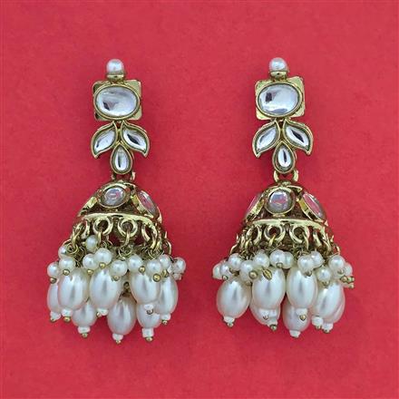 Indo Western Jhumki with Mehndi Plating