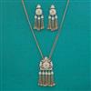 Indo Western Moti Pendant Set with Mehndi Plating
