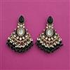 Indo Western Bandhai Earring With Mehndi Plating