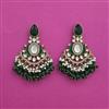 Indo Western Bandhai Earring With Mehndi Plating