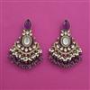 Indo Western Bandhai Earring With Mehndi Plating