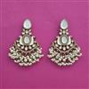 Indo Western Bandhai Earring With Mehndi Plating