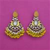 Indo Western Bandhai Earring With Mehndi Plating