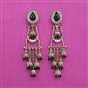 Indo Western Classic Earring With Mehndi Plating