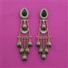 Indo Western Classic Earring With Mehndi Plating