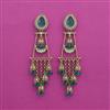 Indo Western Classic Earring With Mehndi Plating