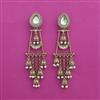 Indo Western Classic Earring With Mehndi Plating