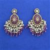 Indo Western Moti Earring With Mehndi Plating
