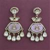 Indo Western Classic Earring With Mehndi Plating