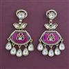 Indo Western Classic Earring With Mehndi Plating