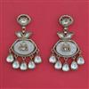 Indo Western Classic Earring With Mehndi Plating