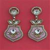 Indo Western Classic Earring With Mehndi Plating