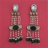 Indo Western Moti Earring with Mehndi Plating