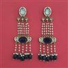 Indo Western Moti Earring with Mehndi Plating