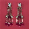 Indo Western Moti Earring with Mehndi Plating