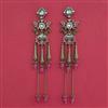 Indo Western Long Earring with Mehndi Plating