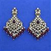 Indo Western Moti Earring with Mehndi Plating