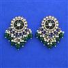 Indo Western Moti Earring with Mehndi Plating